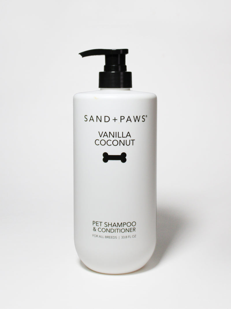 Sand + Paws Pet Shampoo & Conditioner - Vanilla Coconut